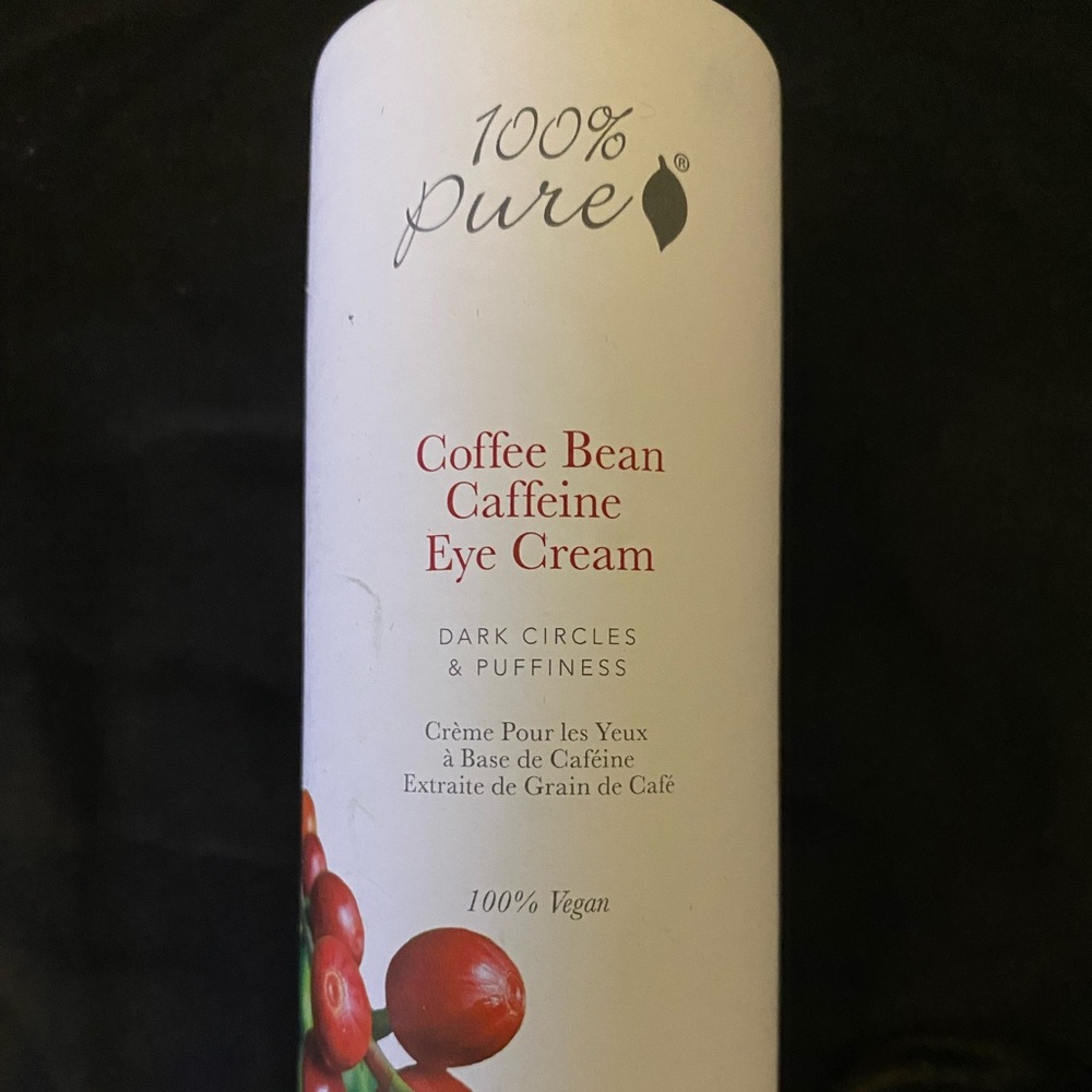 100% Pure Brand Coffee Bean Caffeine Eye Cream 1oz